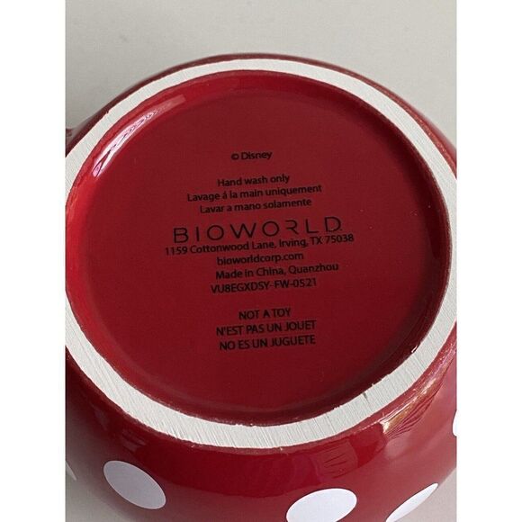 Bioworld Disney Minnie Mouse 20 Ounces Sculpted Ceramic Mug Cup NEW - Picture 8 of 11